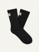 Women's UGG Ribbed Cotton Socks – Black – view 1