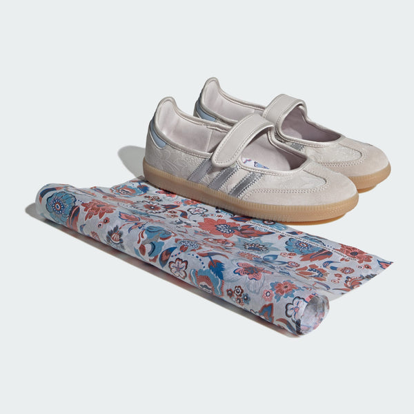 adidas Samba Jane – Pearl White / Silver Metallic / Chalk White – view 2