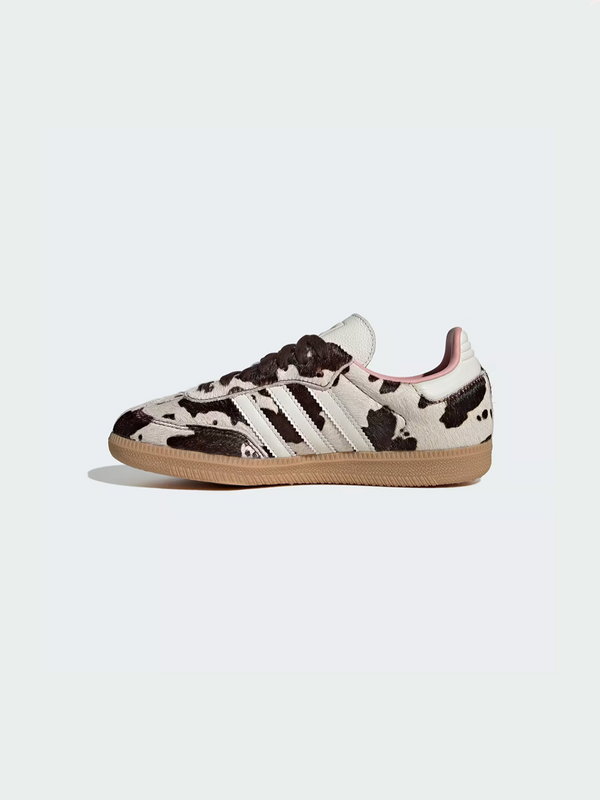 adidas Samba OG Cow Print – Gum / Brown / White – view 2